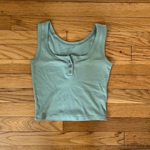 Green tank top